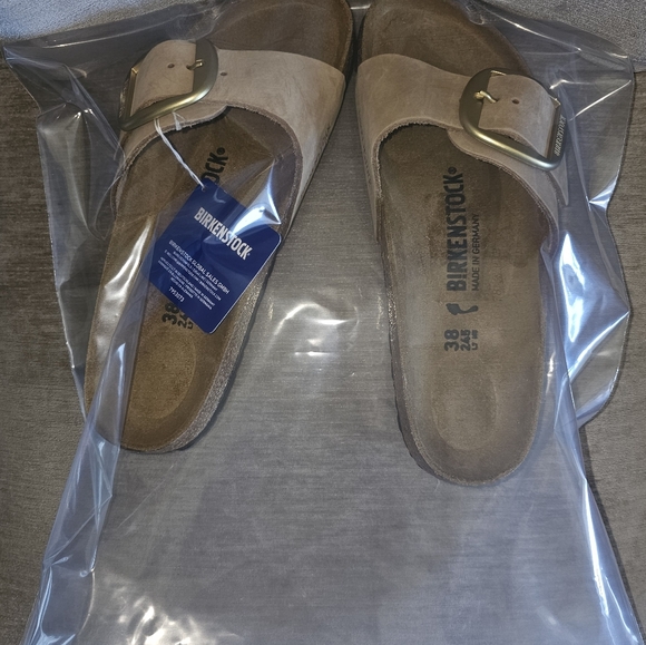 NEW Birkenstock Madrid Big Buckle Sandcastle Color narrow - Picture 5 of 6